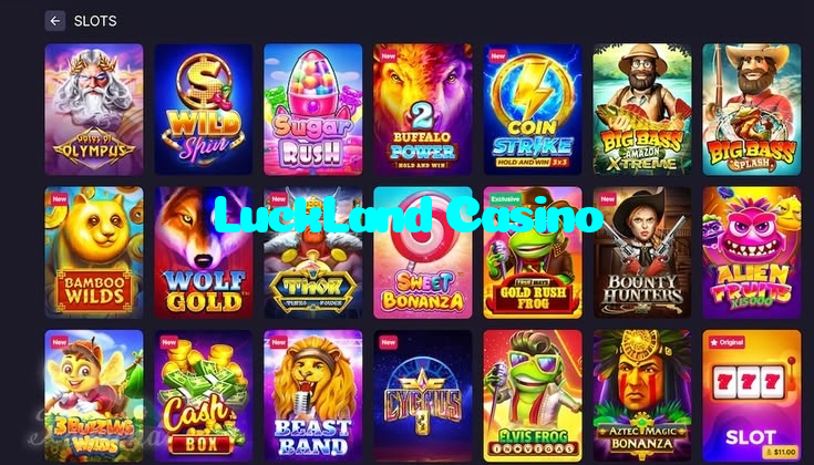 LuckLand Casino خوش آمدید بونس +600% پیشکش موبائل ایپ کے پروموشن سیکشن میں دکھائی دیتی ہے۔